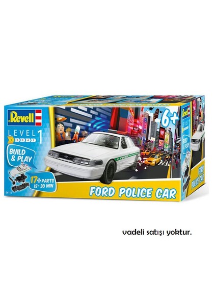 Vea06112 Yap Oyna Ford Police 1:25 Revell Seviye 1