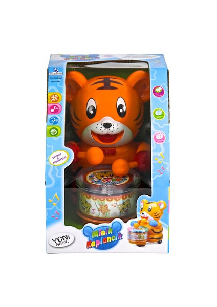 Oyuncak 4411 Kutulu Davul Çalan Işıklı Kaplan