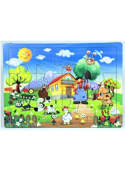 Usl-V247271 Eğitici Ahşap Puzzle 12 Parça