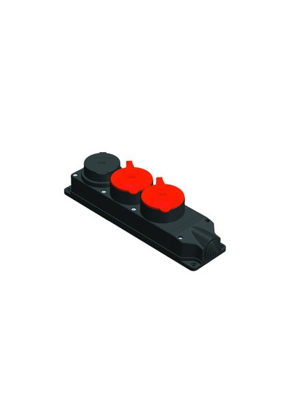 Priz Kauçuk Grup Ip44 3Lü 2P+T 25A