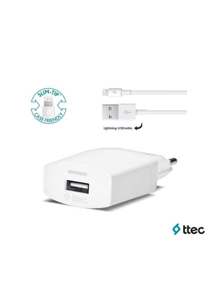 Compact Seyahat Şarj Cihazı Lightning 2Scc2001B