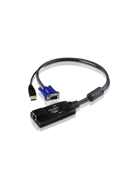 Altusen Usb Kvm Adaptör Kablosu (Cpu Modül), Kvm Kablosunun Pc&#039:Nin Usb Portuna Bağlanması İçin Adaptör, Maksimum Mesafe 40 Metre, Aten-Kh2508A, Aten-Kh2516A İle Birlikte Kullanılır