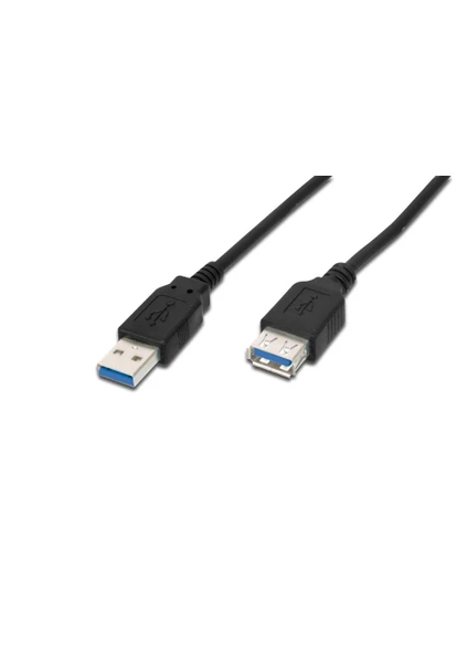 Usb 3.0 Uzatma Kablosu, Usb A Erkek - Usb A Dişi, 1.8 Metre, Awg 28, 2X Zırhlı, Ul, Siyah