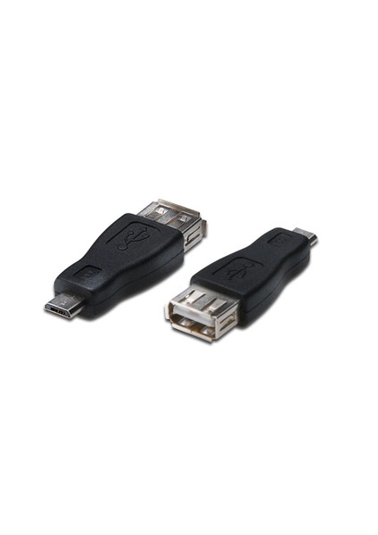 Usb Adaptörü, Micro B Erkek - Usb A Dişi, Usb 2.0 Uyumlu