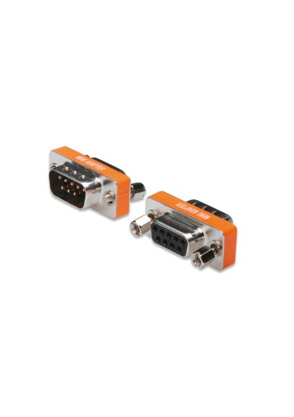 Null Modem Adaptörü, Dsub, 9-Pin, Erkek - Dsub, 9-Pin, Dişi