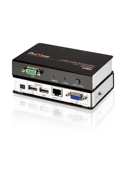 Vga Kvm (Keyboard/Video Monitor/Mouse) Mesafe Uzatma Cihazı, 150 Metre, Usb Konsol, Esd Ve Gerilimdeki Ani Yükselmelere Karşı Korumalı (Usb Kvm Extender)