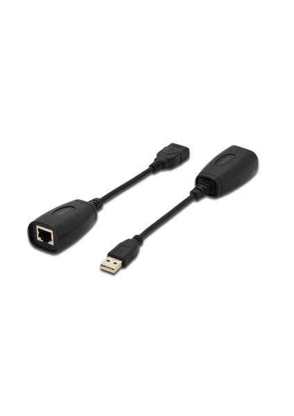 Digitus Usb 1.1 Mesafe Uzatma Cihazı, Cat 6/6A/7 Awg23 S/Ftp Ya Da F/Ftp Kablo Kullanıldığında Maksimum Mesafe 45 Metre