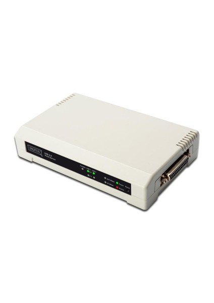 Digitus 3 Port Fast Ethernet Print Server, 2 X Usb 2.0 Port, 1 X Db-36-Pin Erkek Centronics, 1 X Rj45