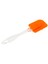 Küçük Şeffaf Saplı Silikon Mini Spatula Oranj 1