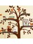 Kahverengi Ağaç Duvar Sticker 2