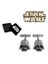 Darth Vader Head Silver Plated Cufflinks Kol Düğmesi 1