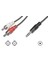 Audio Kablosu, 1 X Stereo 3,5 Mm Erkek <> 2 X Rca Erkek, 1.50 Metre, Ccs, 2X0.10/10, Zırhlı, Siyah Renk 1