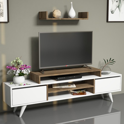 Hepsiburada Home Melis Tv Ünitesi Ceviz/Beyaz 159,89 TL