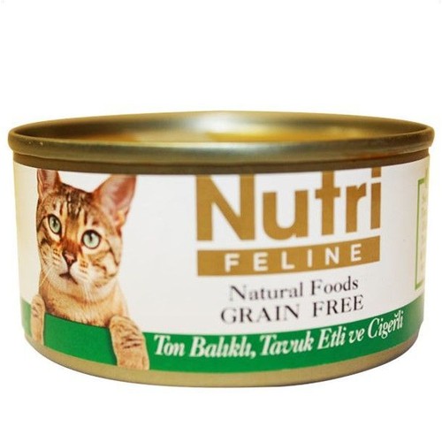 Nutri Feline Tahılsız Ton Balık Tavuk Ciğerli Kedi Fiyatı