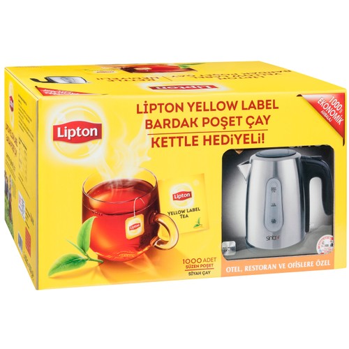 Lipton Yellow Label 1000'li Bardak Poşet Çay Kettle Hediyeli 179,90 TL