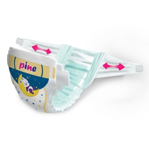 Pine Bebek Bezi 5�li Paket 5+ Beden 170 Adet + Islak Pine Bebek Bezi 5�li Paket 5+ Beden 170 Adet + Islak