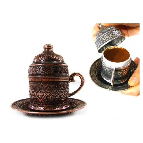 Toptancı Kapında Osmanlı Motifli Kahve Fincanı Fiyatı