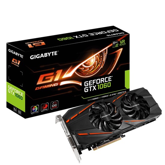 Gigabyte G1 Gaming Nvidia GeForce GTX 1060 6GB 192Bit GDDR5 DX12) PCI-E 3.0 Ekran Kartı GV-N1060G1 Gaming-6GD