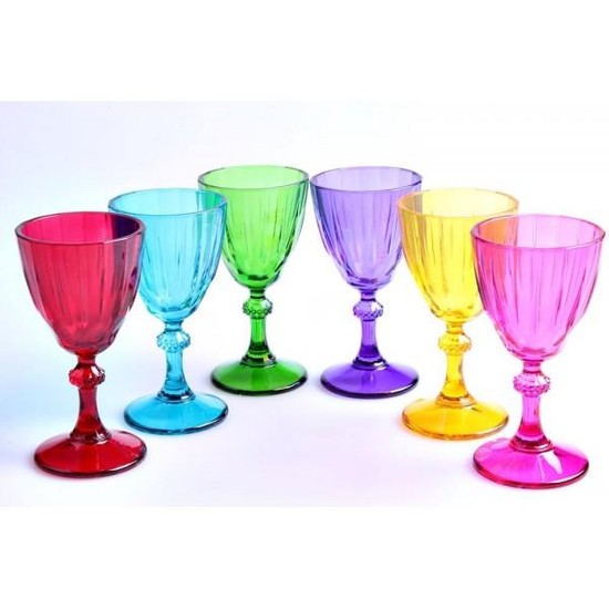 Paşabahçe Diamond Renkli Kahve Su Bardağı 6�lı Fiyatı