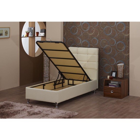 Kilim Mobilya 90x190 Nova Deri Baza Krem Fiyatı