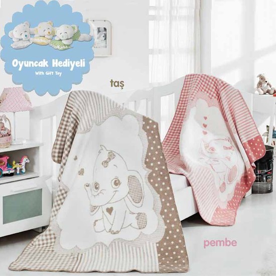 Merinos Bebek Battaniyesi Fifi Pembe Fiyatı Taksit