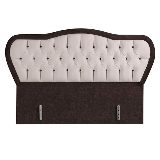 Kilim Mobilya 140x190 Maldiv Baza Yatak Başlık Seti Krem