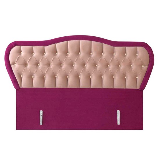 Kilim Mobilya 90x190 Maldiv Baza Yatak Başlık Seti Pembe