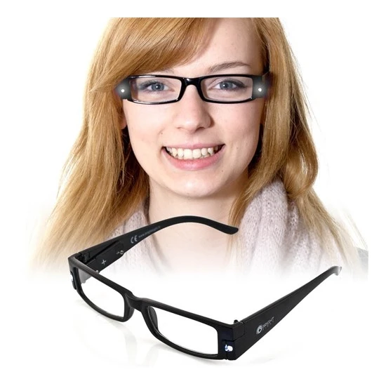 BuldumBuldum Led Reading Glasses - Led Işıklı Kitap Okuma Gözlüğü - Siyah - Numarasız