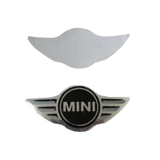 Mini Cooper İçin 2 Adet Araç Anahtar Logo Amblemi Ürünün Çapı: 21X10 mm