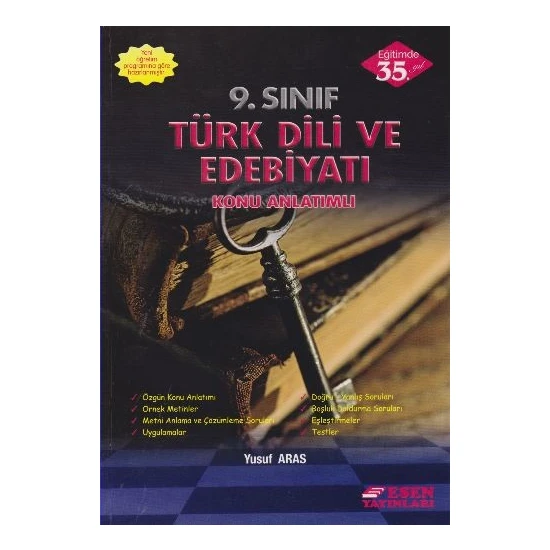 Esen Yayınları 9. Sınıf Türk Dili ve Edebiyatı Konu Anlatımlı - Yusuf Aras