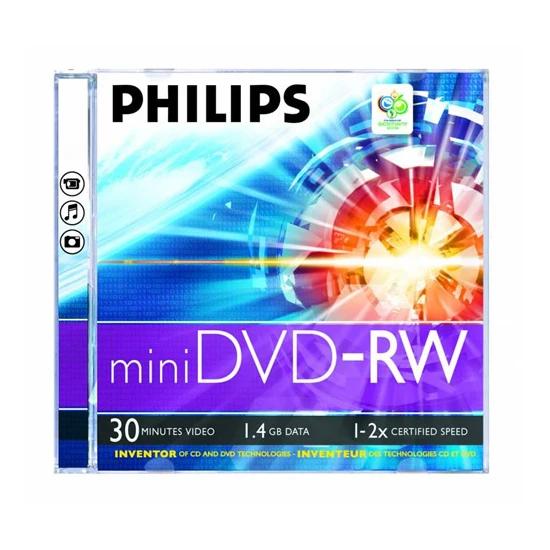 Phılıps 1.4 Gb 2 X Tekli Kutulu 30Mın Mini Dvd-Rw