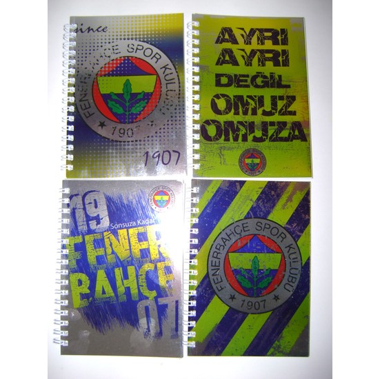 Fenerbahçe Fb Not Defteri Bloknot A6 80Yp Metalize Çizgili