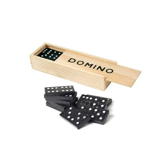 Toptancı Kapında Ahşap Domino Seti
