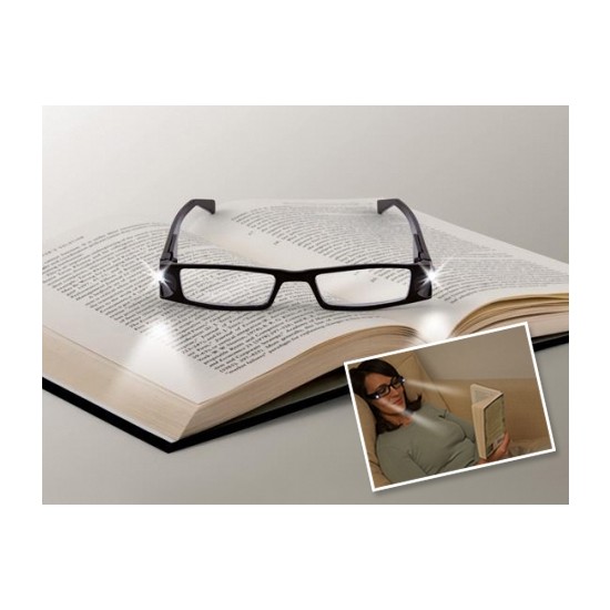 Toptancı Kapında Led Işıklı Kitap Okuma Gözlüğü - Numarasız