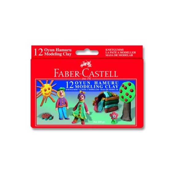 Faber Oyun Hamuru 12 Renk Red Lıne 5170120001