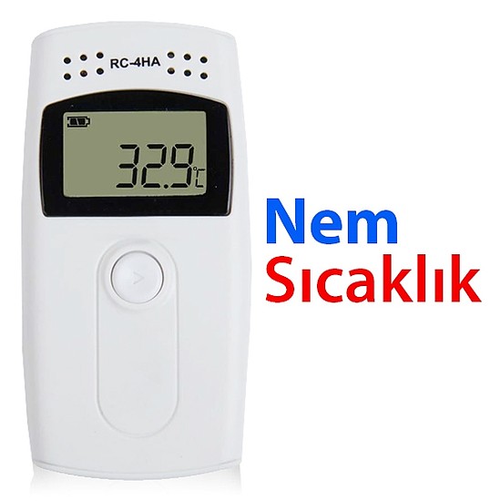 Mini Sıcaklık ve Nem Kayıt Cihazı Datalogger RC-4HA thr118