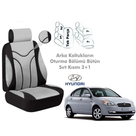 Süslenoto Hyundai Accent Era Füme Oto Koltuk Kılıfı Fiyatı