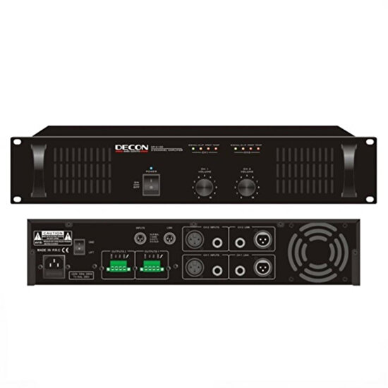 Decon Dp-2100 Power Amfi 2X100W 70/100 Volt 4-16 Ohm