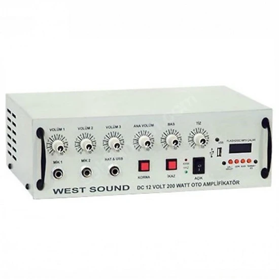 West Sound Tks 200 Usb 12 Volt Amfi 200 Watt