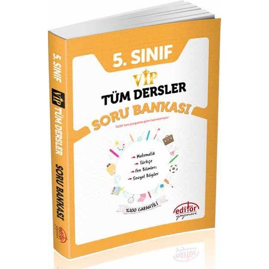 Editör Yayınları 5.Sınıf Vip Tüm Dersler Soru Bankası - Turgut Meşe
