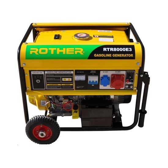 Rother Rtr8000E3 Benzinli Jeneratör 6,6/5 Kva Marşlı Trifaze