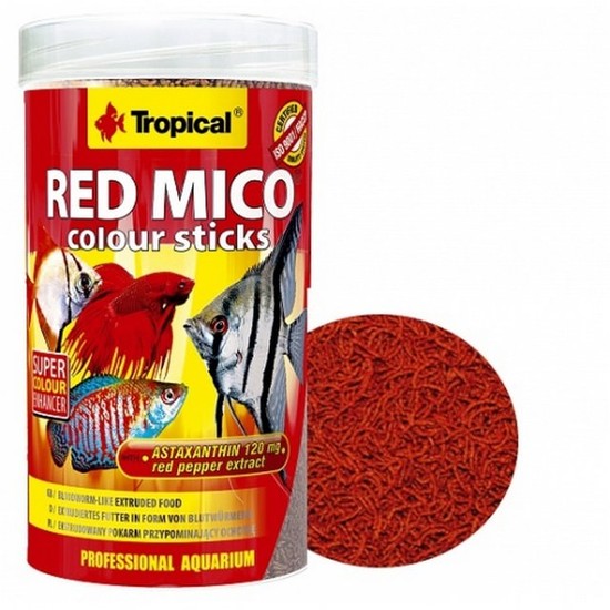 Tropical 63554 Red Mıco Colour Stıcks 80 Gr. 250 Ml.
