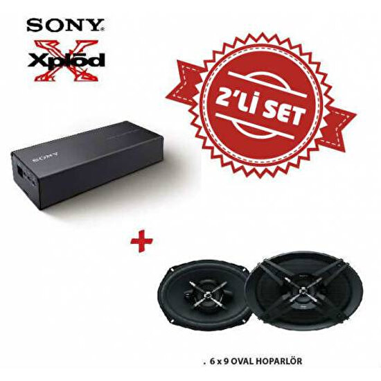 Sony XM-S400 Amfi ile XS-XB690 6x9 Oval Mega Bass Hoparlör Set