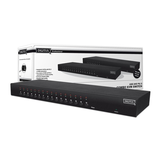 Digitus 16 Portlu Ps/2 Ve Usb Kvm (Keyboard/Video Fiyatı