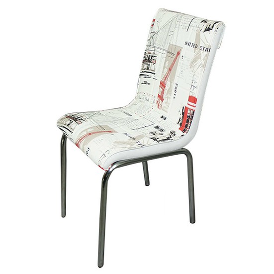 Mavi Mobilya Sandalye Dünya Desen Suni Deri (6 Adet) Fiyatı