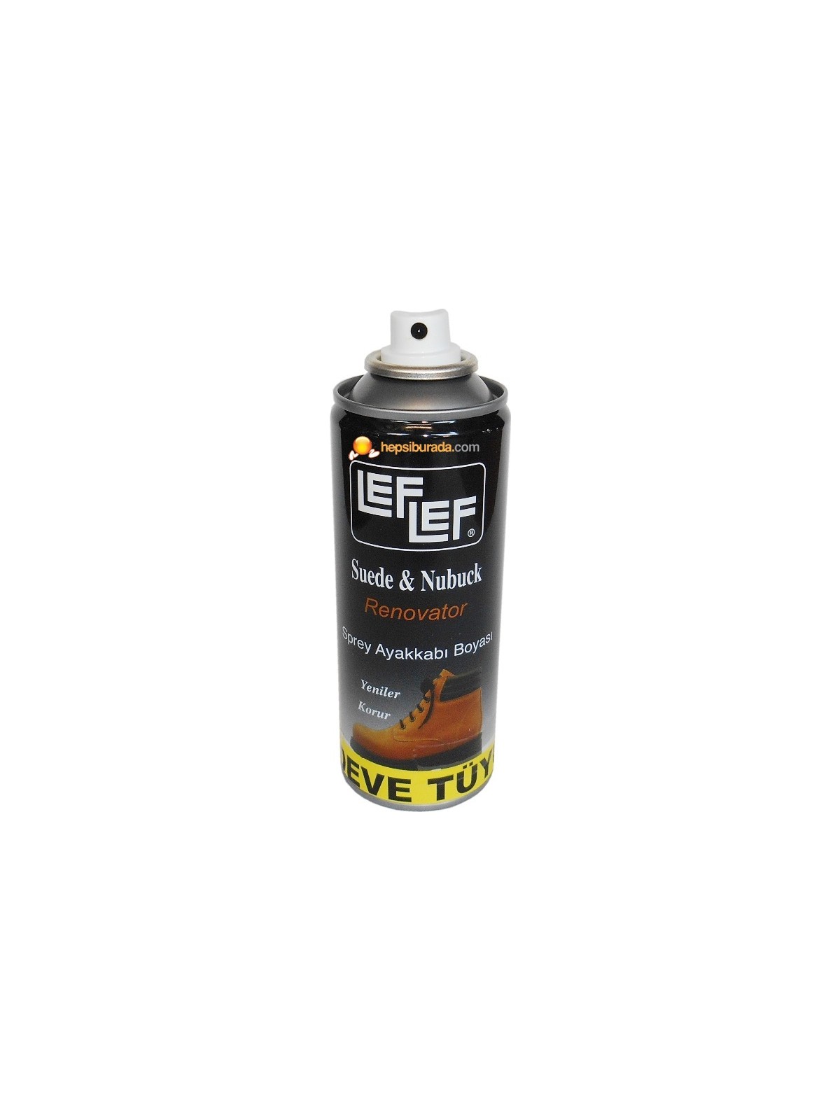 LefLef Nuri Leflef Süet Nubuk Boyası Sprey 200 ml Siyah - Görsel 9