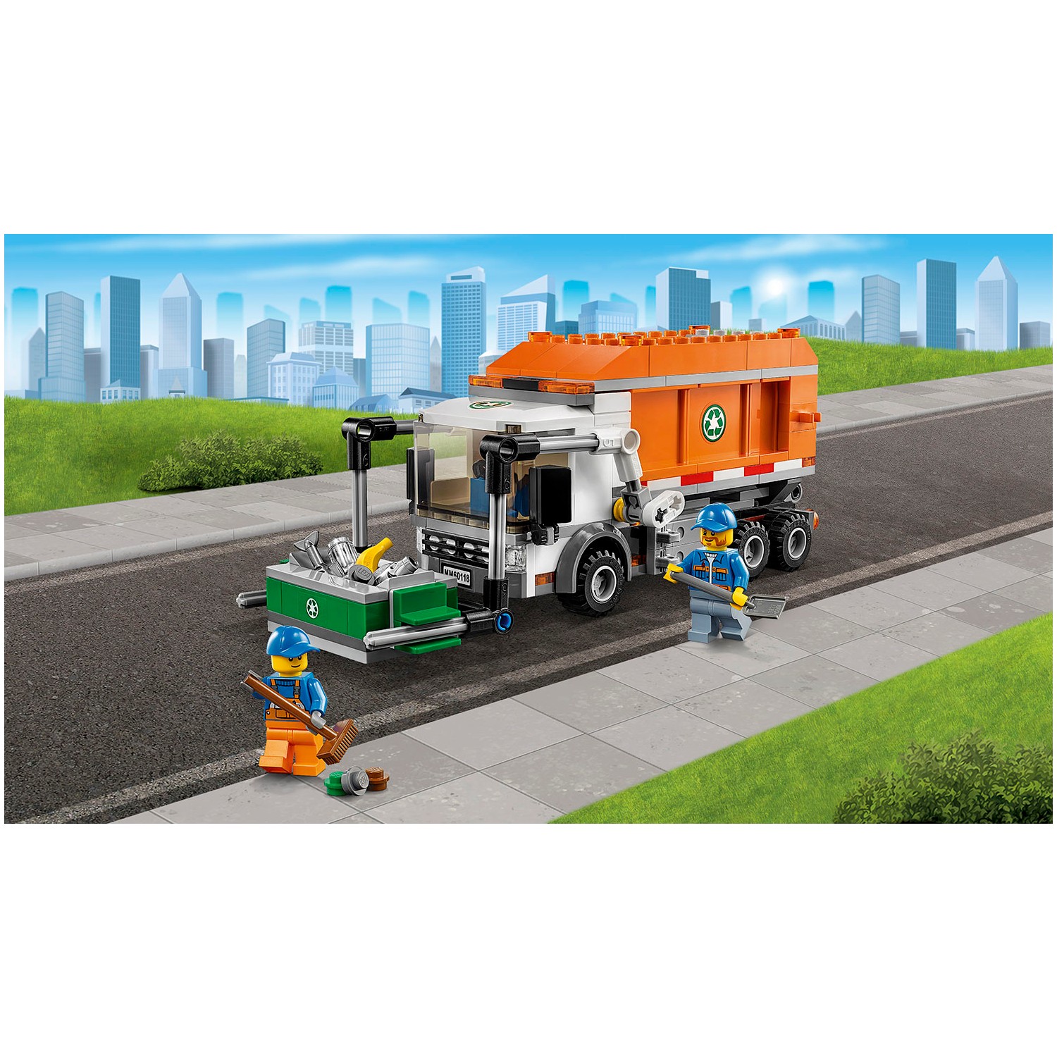 lego city garbage truck 60118 amazon