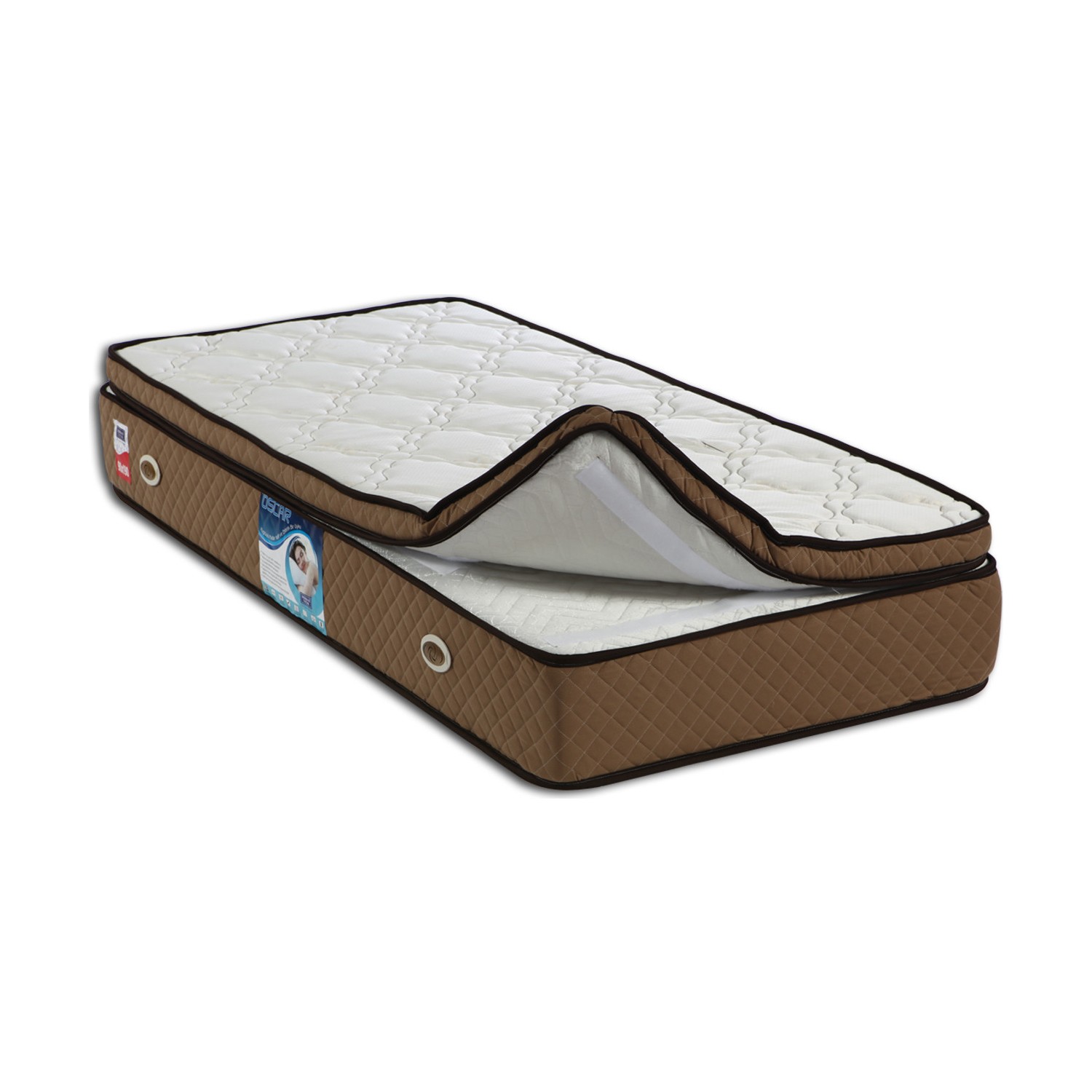 Derman Yatak Tek Kişilik Kumaş Baza + Başlık + Full Oscar Derman Yatak Tek Kişilik Kumaş Baza + Başlık + Full Oscar