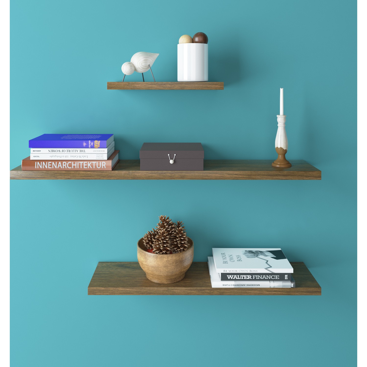 Eyibil Mobilya 3 Lü 80 cm Duvar Raf Seti 18 mm Gizli Fiyatı