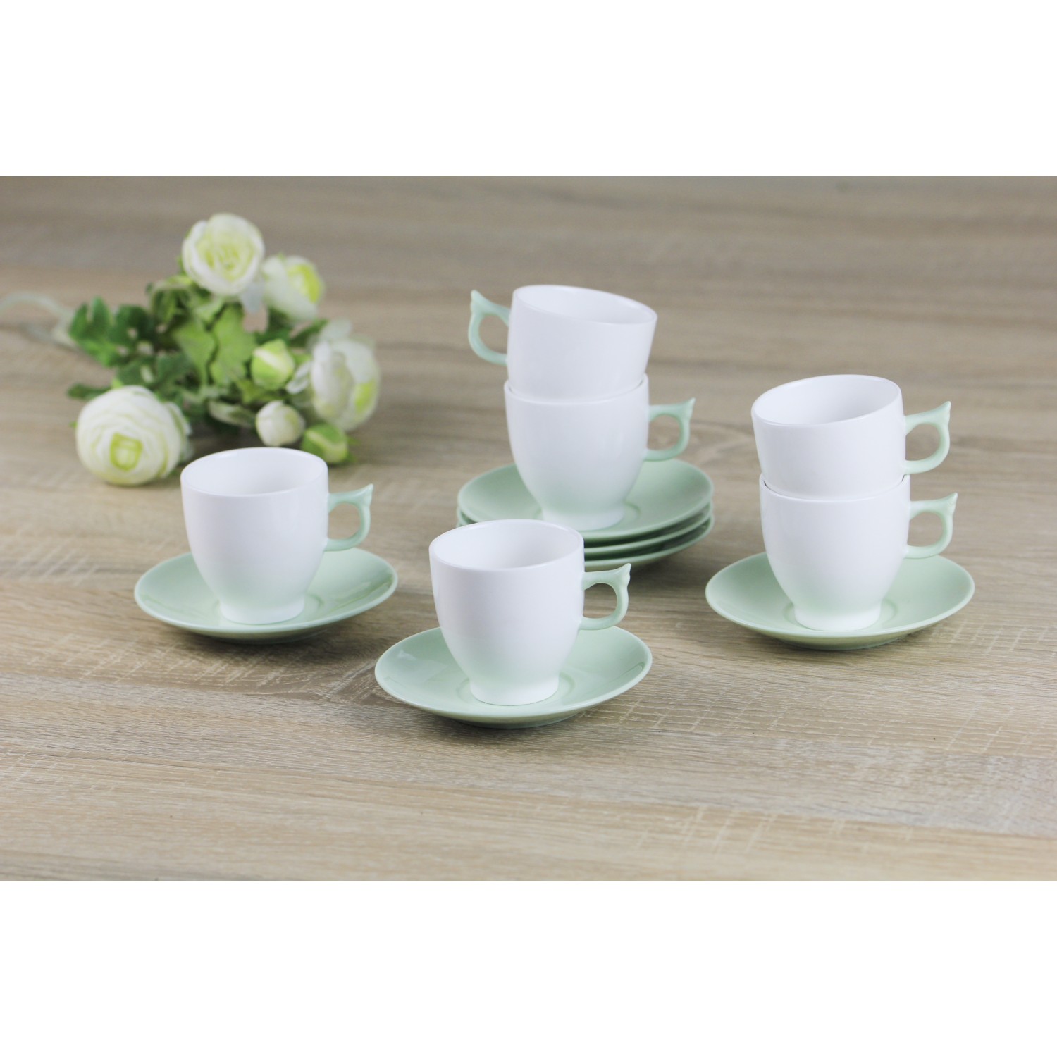 Royelia New Bone China Yeşil Kahve Fincanı Seti 90Ml Fiyatı